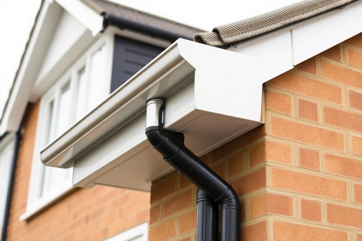 New fascia, soffit and deep-flow guttering fitted to a 1930s semi-detached house in Penrith
